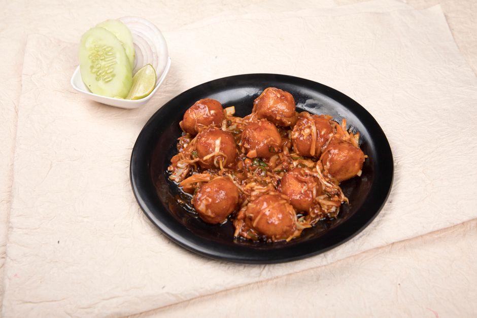 Veg Manchurian at KAAFII Cafe Niwai